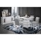 Global Furniture Usa Contemporary Fabric, Velvet Monaco White Bar Table + Monaco Bs 4499 - alternate 1